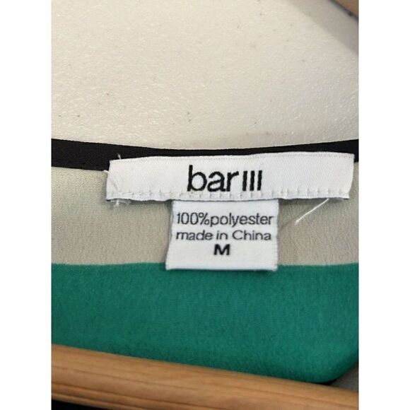 Bar lll Women's Size Medium Striped Blouse - Picture 3 of 4